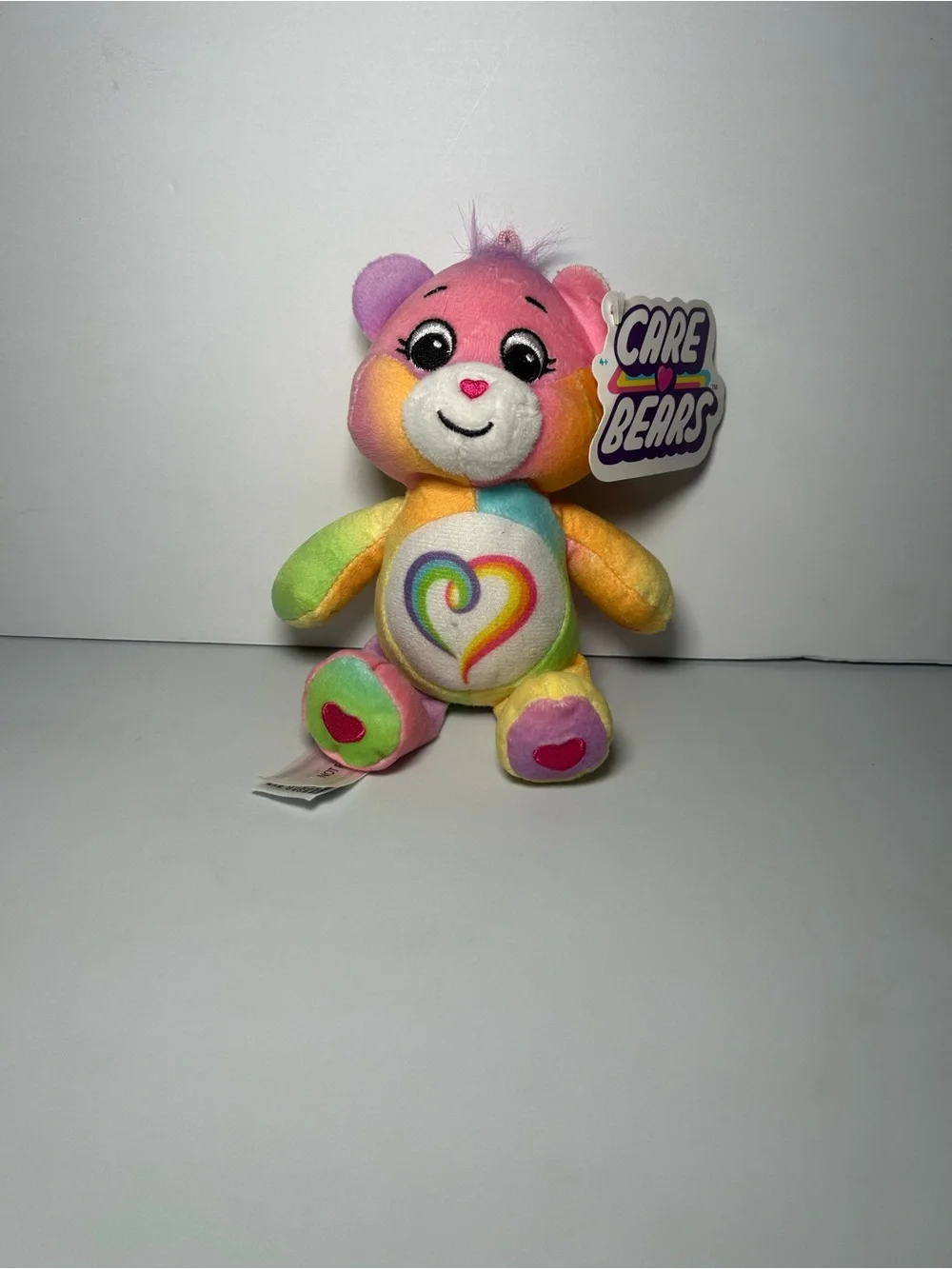 NWT Care Bears Togetherness Bear 9'' Plush Toy NEW Bestie soft rainbow